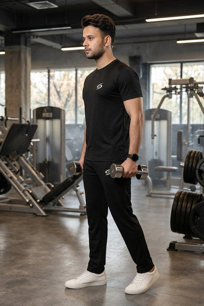 Summer Drifit- Black Full Classic Tracksuit #3168 (Copy)
