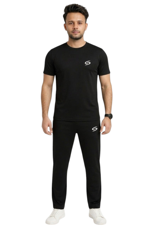 Summer Drifit- Black Full Classic Tracksuit #3168 (Copy)