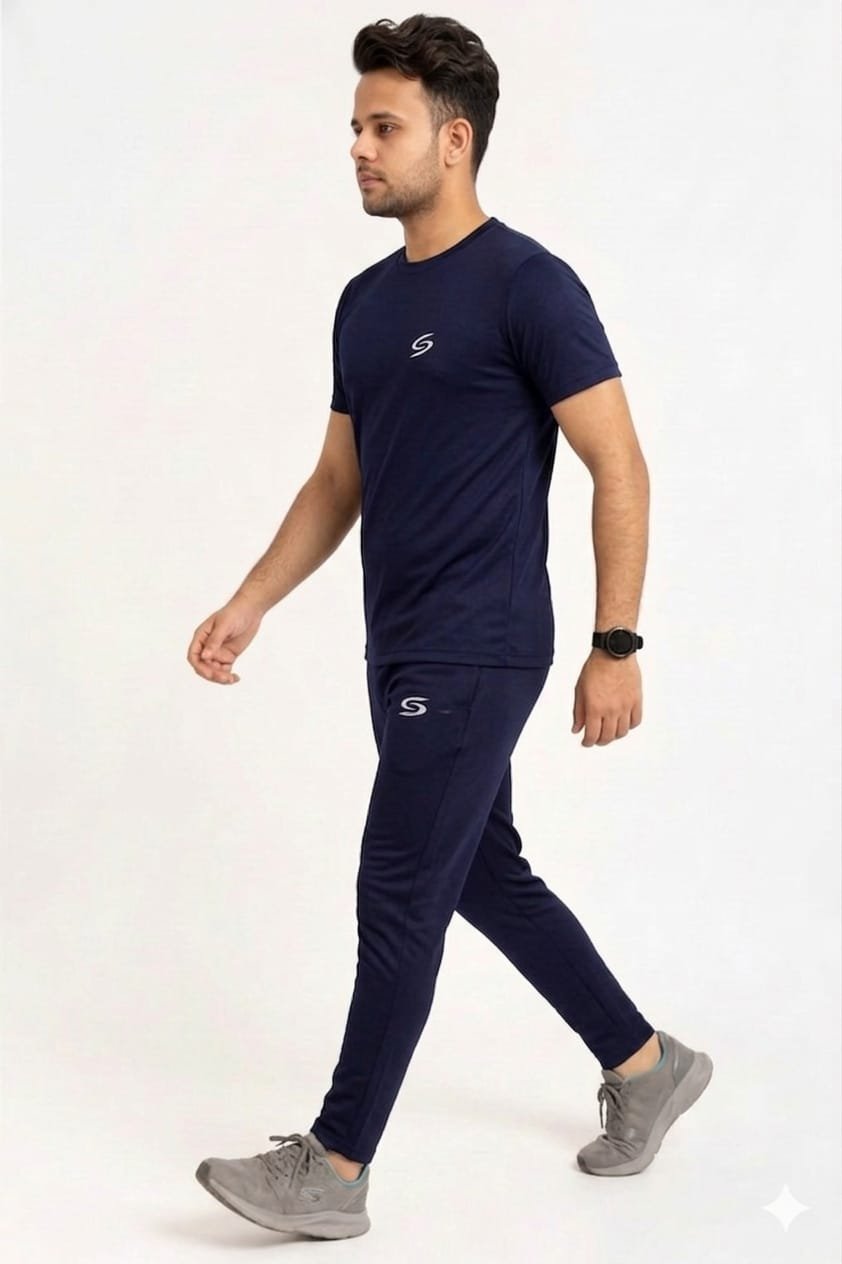 Summer Drifit- Navy Full Classic Tracksuit #3173