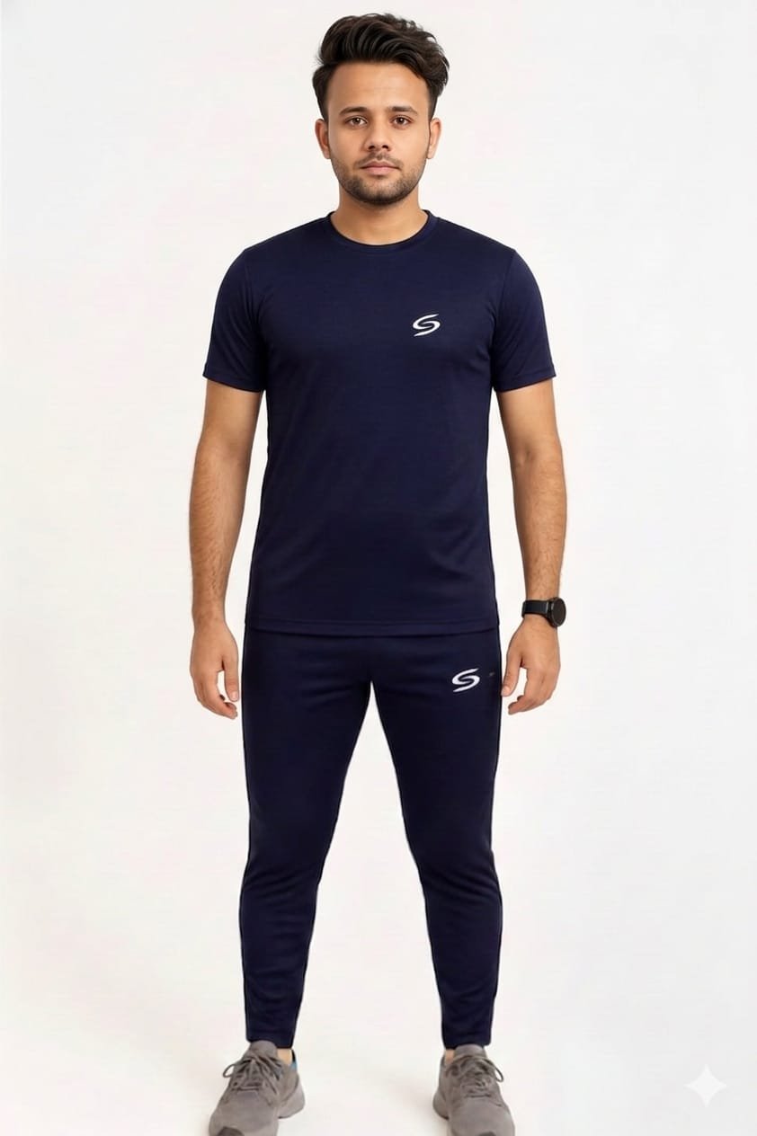Summer Drifit- Navy Full Classic Tracksuit #3173