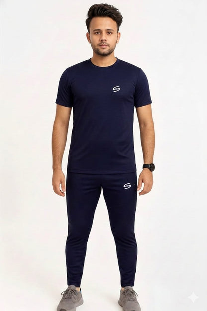 Summer Drifit- Navy Full Classic Tracksuit #3173