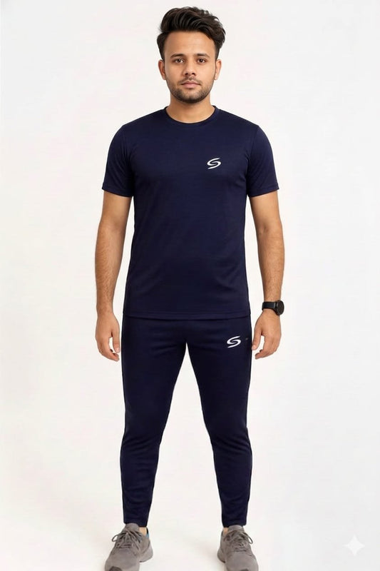 Summer Drifit- Navy Full Classic Tracksuit #3173