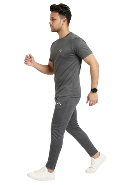 Summer Drifit- Gray Full Classic Tracksuit #3175