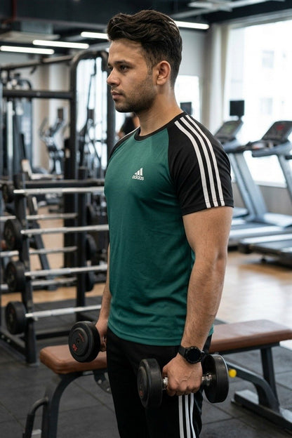 Summer Drifit- Zinc & Black Adi Activewear Tracksuit #3201