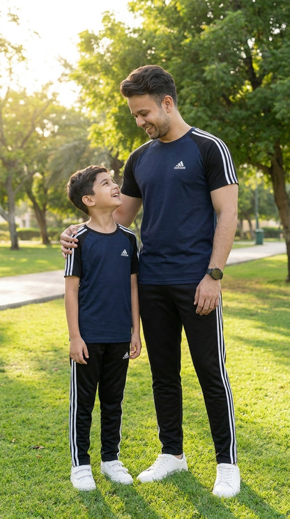Like Father-Navy & Black  Adi Combo # 3202